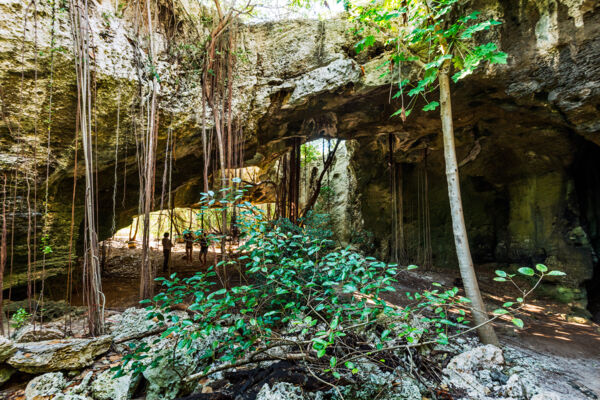 The beautiful Indian Cave in the Turks and Caicos