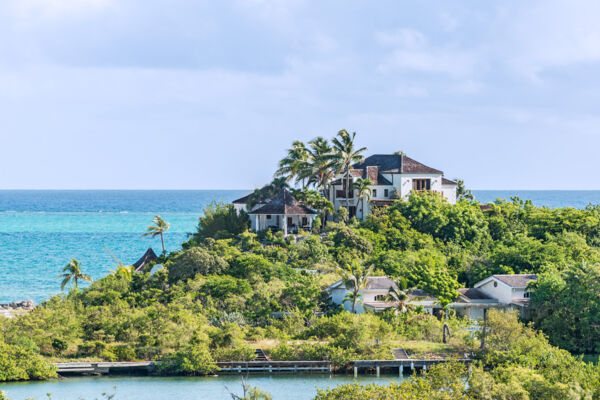 Luxury vacation mansion at Thompson's Cove and Blue Mountain in the Turks and Caicos