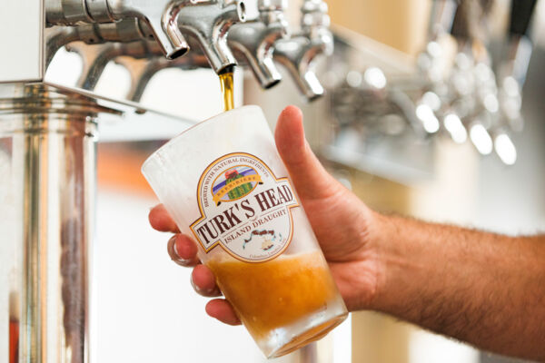 Turk's Head beer at the tap