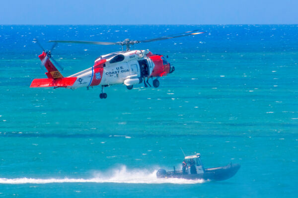 US Coast Guard Sikorsky MH-60 Jayhawk in the Turks and Caicos