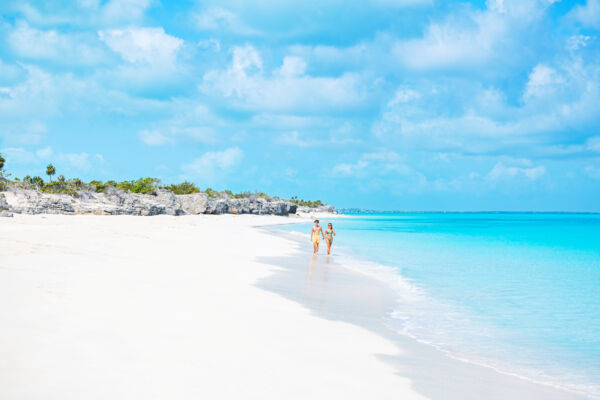 The beach at Water Cay