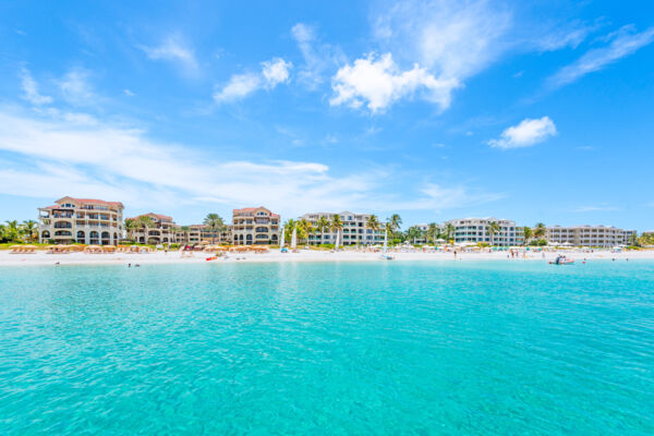 Luxury resorts on Grace Bay Beach on Providenciales
