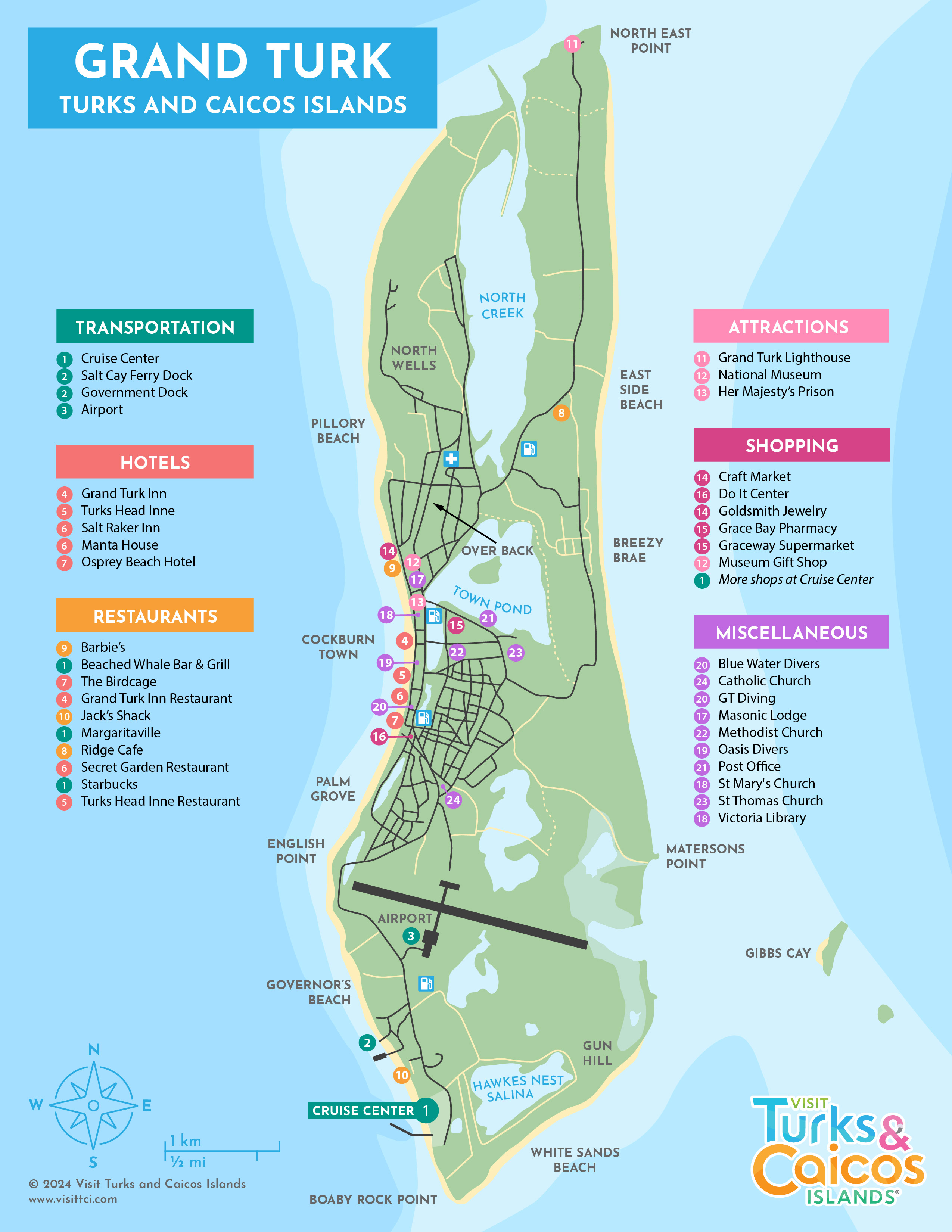 grand turk cruise center map