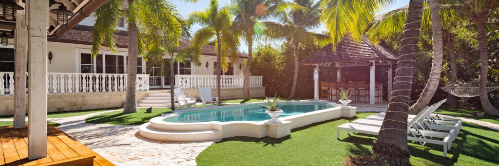 Grounds at Acajou Villa in the Turks and Caicos