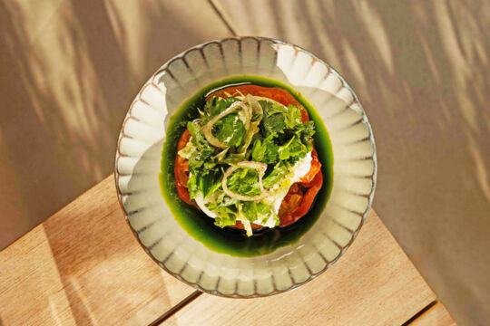 Burrata salad.