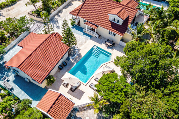 Aerial view of Anna's Villa