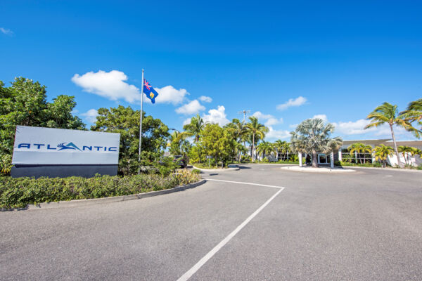 Entrance to the Atlantic Aviation fixed base operator at the Providenciales Airport
