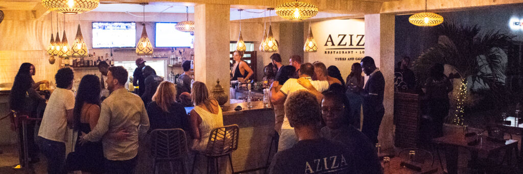 Bar at Aziza in the Turks and Caicos