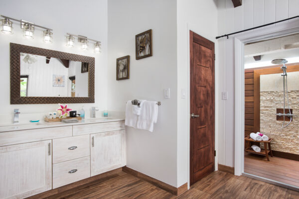 Bathroom with large bathtub