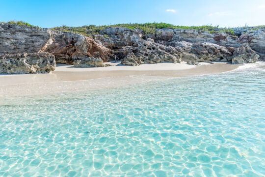 The small beach at Bay Cay near Five Cays, Providenciales