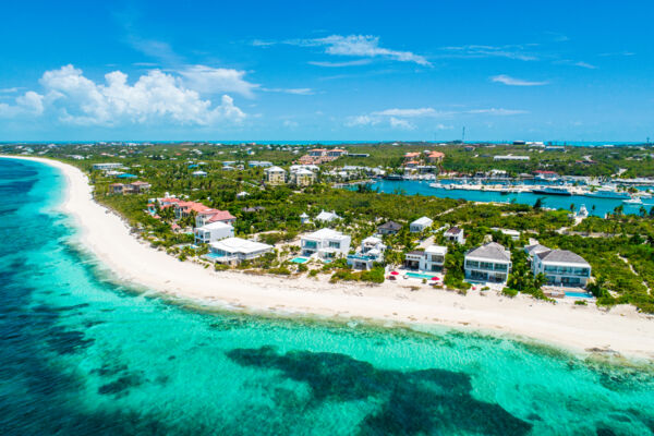 Aerial view of Turtle Cove