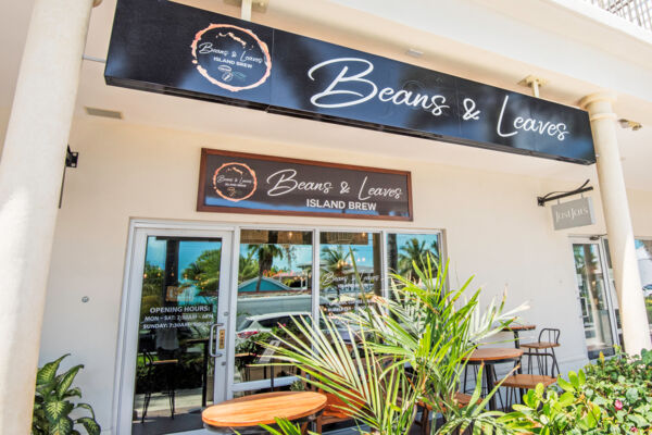 Beans & Leaves coffee and tea shop at Regent Village in Grace Bay