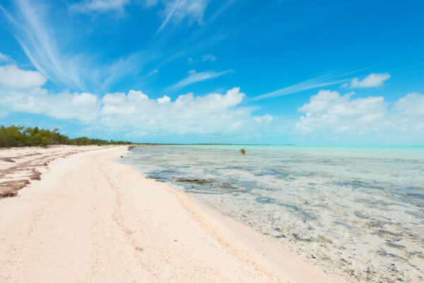 Bell Sound lagoon in the Turks and Caicos