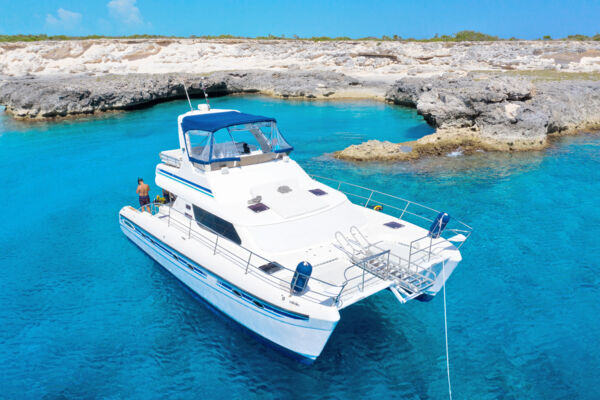 Yacht at West Caicos