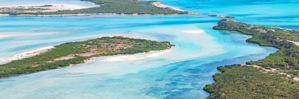 Aerial view of Big Cay