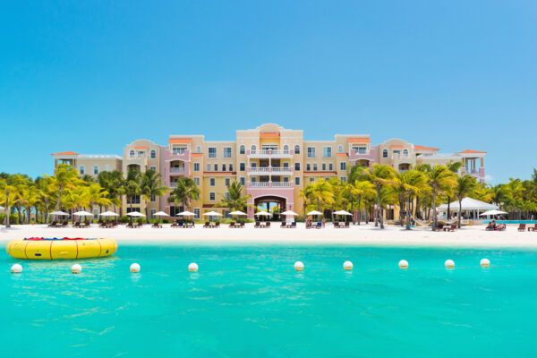 Aerial view of Blue Haven Resort and Mangrove Cay