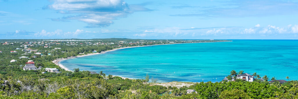 The view from Blue Mountain in the Turks and Caicos