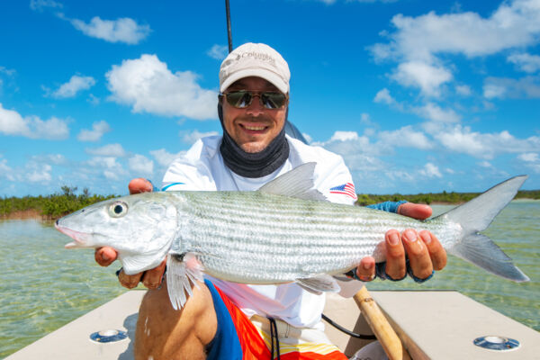 Bonefish catch and release fishing