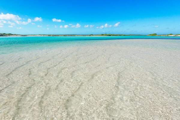 Channel and sand bar at Bottle Creek, Turks and Caicos