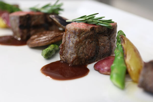 Steak dinner at Caicos Café