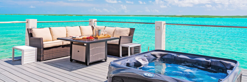 The deck at Caicos Cays Villa