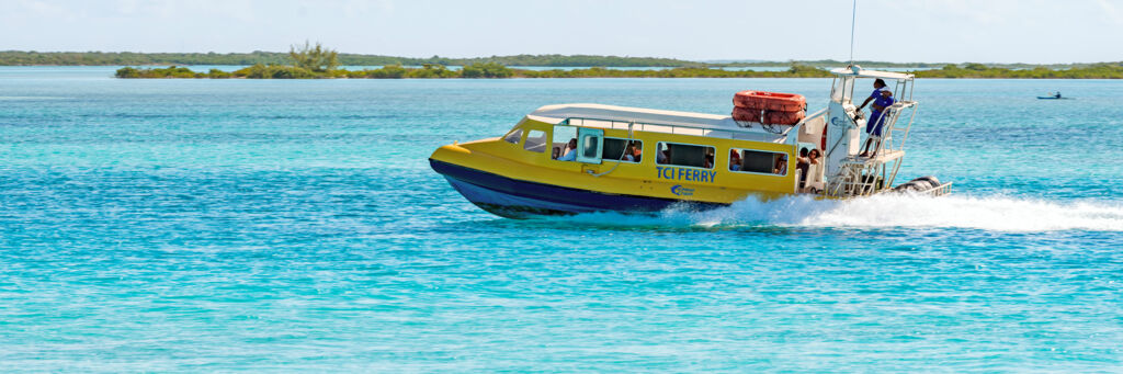 Passenger ferry boat in Turks and Caicos.
