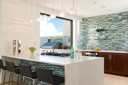 Kitchen in a luxury villa