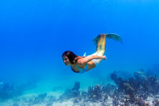 Underwater mermaid photoshoot