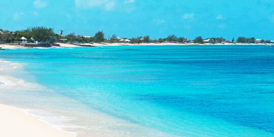 The beach at Cockburn Town in the Turks and Caicos