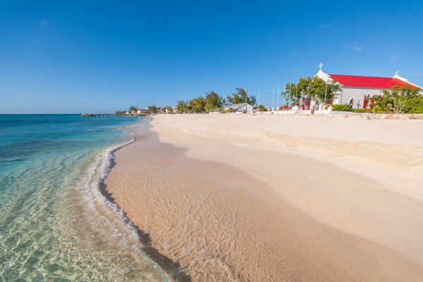 Cockburn Town Beach at Grand Turk in the Turks and Caicos