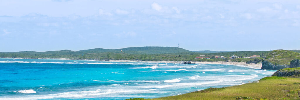 Waves and surf at Conch Bar Beach, Middle Caicos