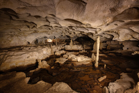 Pond in Conch Bar Caves