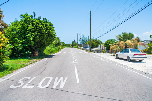 Street in Conch Bar on Middle Caicos