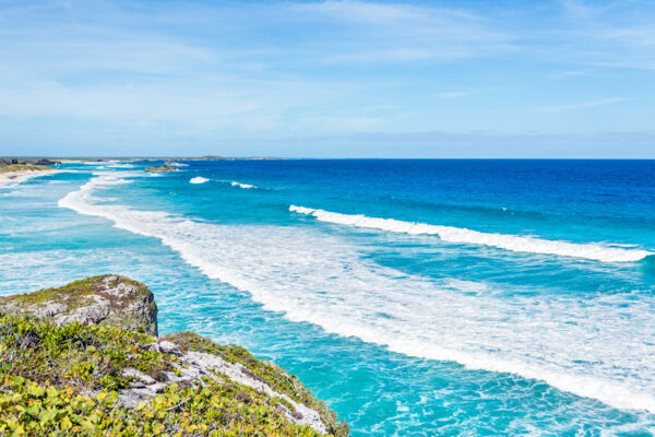 Surf off Conch Bar on Middle Caicos, Turks and Caicos