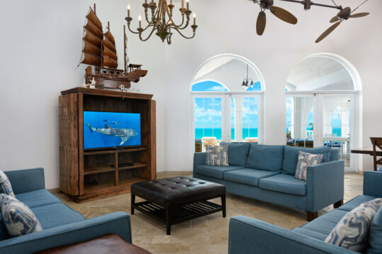 Living room in a villa