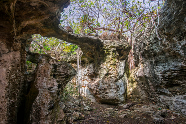 Cave at Cooper Jack Beach in the Turks and Caicos