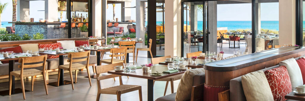 Coralli restaurant on Grace Bay Beach in the Turks and Caicos