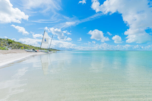 Secluded beach on South Caicos