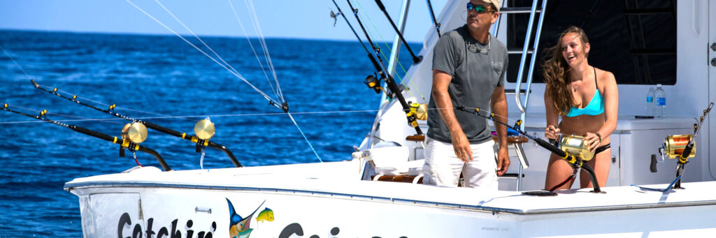 Deep sea sport fishing yacht in the Turks and Caicos