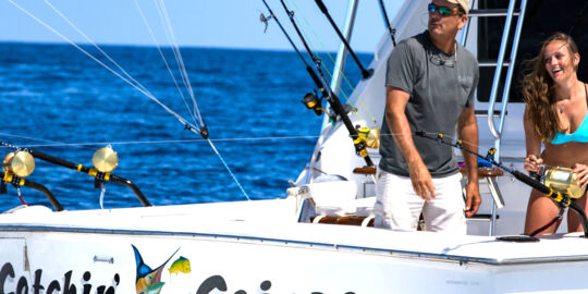 Deep sea sport fishing yacht in the Turks and Caicos