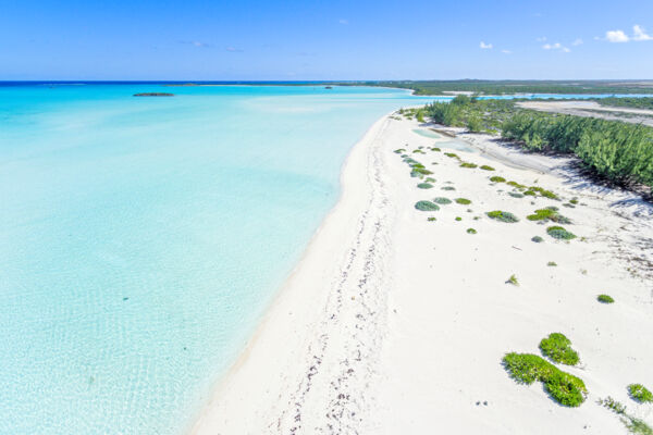 Aerial view of Dickish Cay