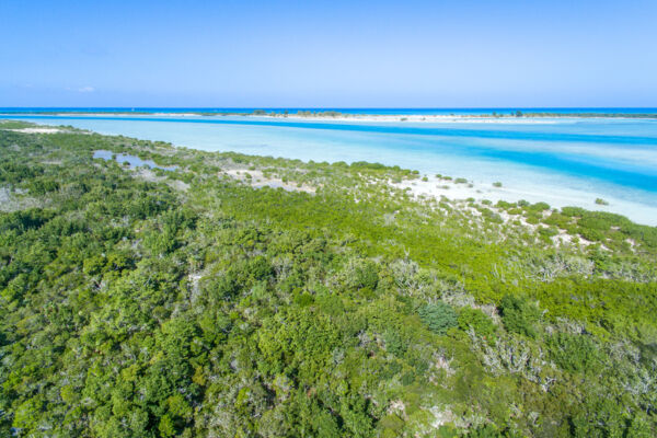 Aerial view of Donna Cay in the Turks and Caicos