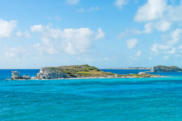 Dove Cay and Long Cay in the Turks and Caicos