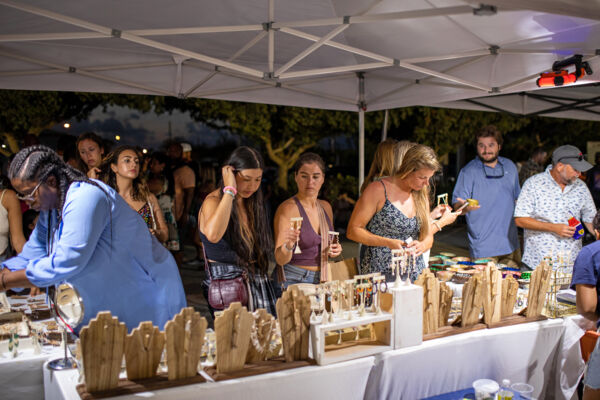 Shopping stalls at the Thursday Fish Fry in the Turks and Caicos