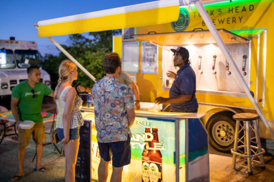 Turk's Head Brewery beer trailer at the Fish Fry  