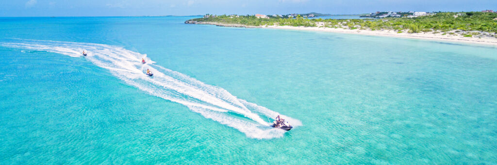 Jet skis at Taylor Bay Beach.