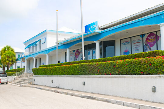 Exterior of Providenciales Flow headquarters