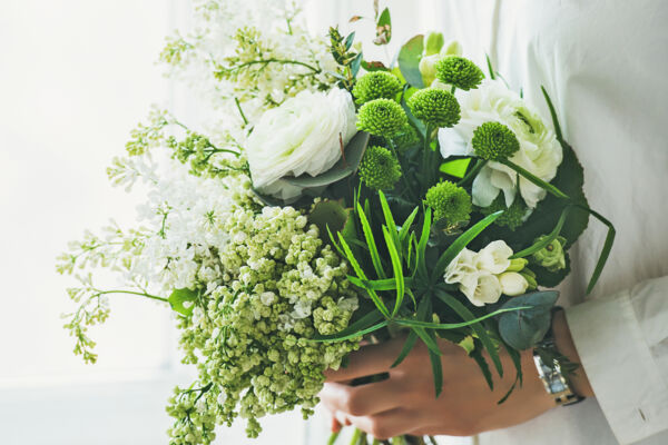Green flower bouquet