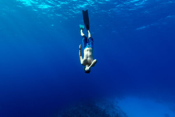 Freediving at Malcolm's Road Beach on Providenciales