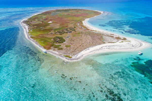 Aerial view of French Cay